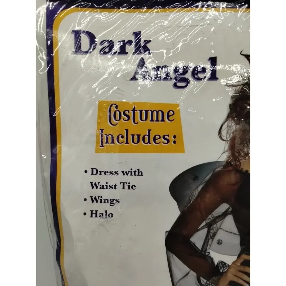 Creative Customes Dark Angel Child Size Large 10/12 New Open Package Halloween